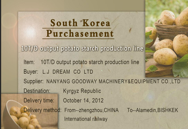 Potato Starch Production Line