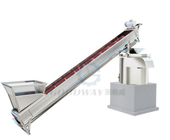 Quantitative conveyor cleaning machine