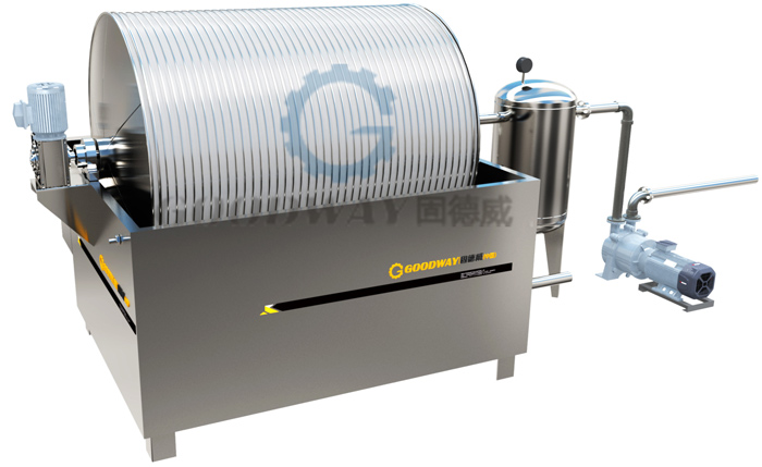 Vacuum starch dehydrator