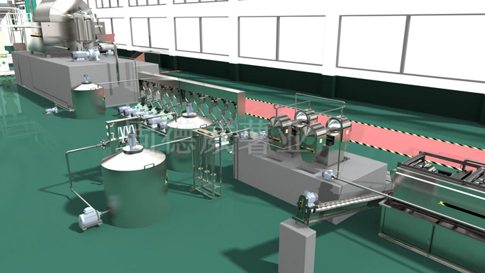 Automatic sweet potato starch production line