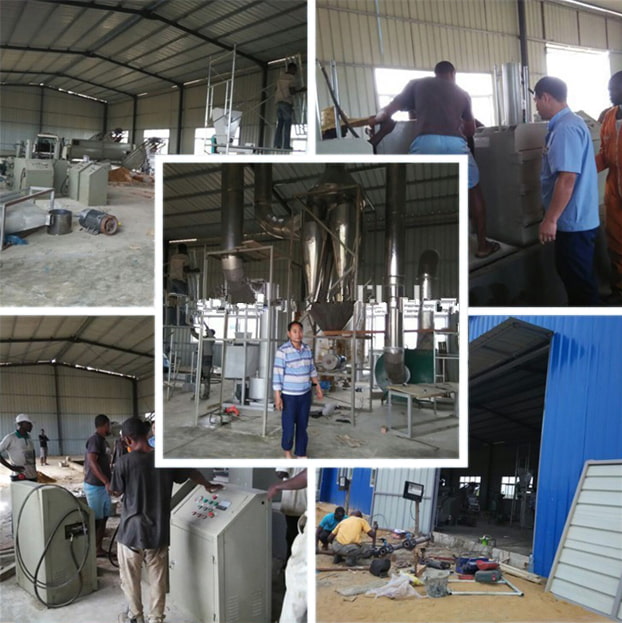 Congo 400Tons per day Input Cassava Flour Processing Plant