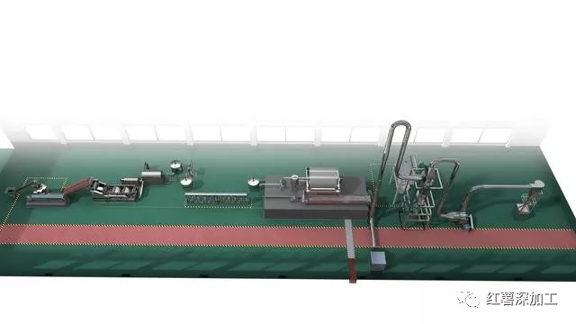 The fully automatic cassava starch production line