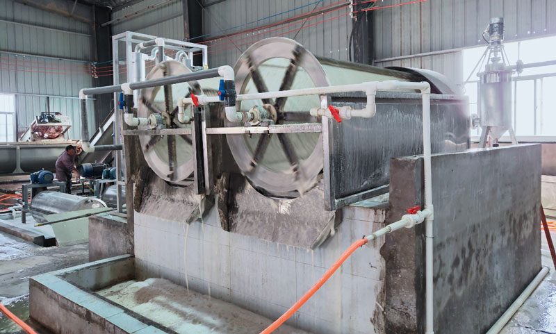 canna edulis ker starch sieving machine is used for the separation of canna edulis ker residues from canna edulis ker slurry