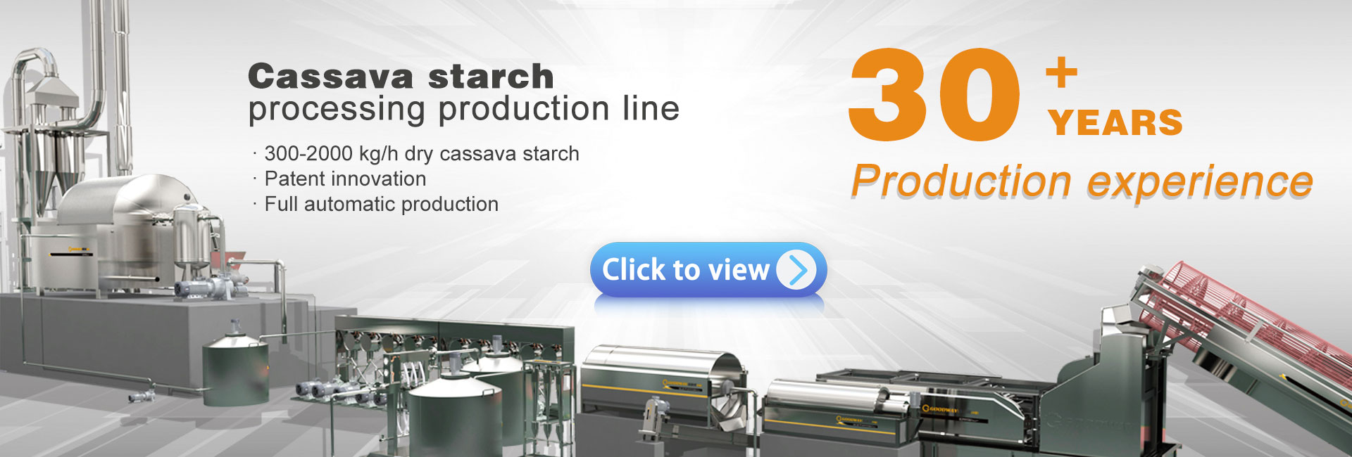 cassava starch processing production line